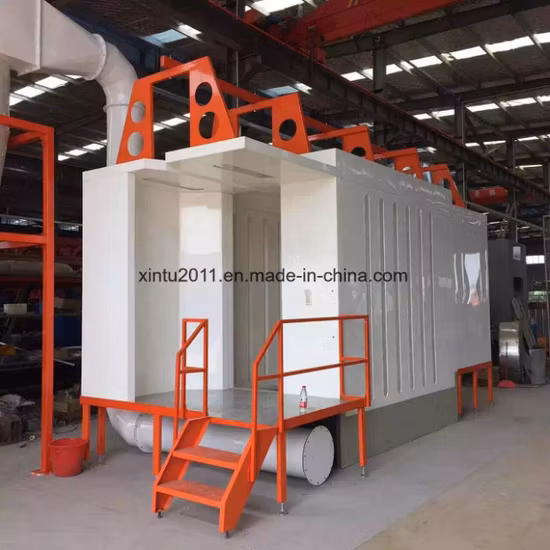 Cabine de pintura por pó do sistema de produção automática Colo Hot Sale para perfis de alumínio